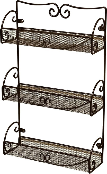 Deco Brothers 3 Tier Wall Mounted Hanging Spice Rack