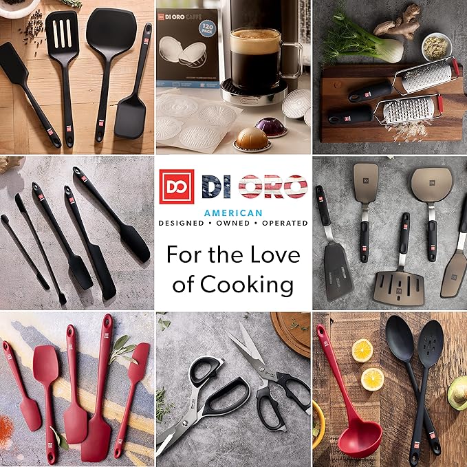 DI ORO Silicone Spoons for Cooking