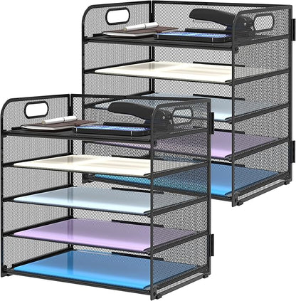 Supeasy 2 Pack 5-Tier Desk Organizer