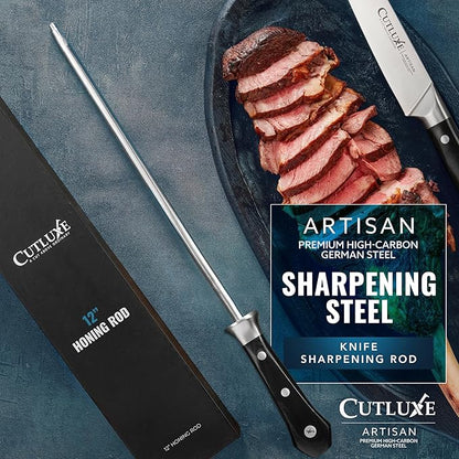 Cutluxe Honing Rod, Sharpening Steel